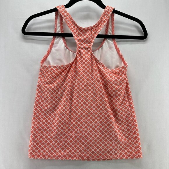 Carve Designs Tank Top Womens Sz XS Diamond Grid Racerback Sleeveless Orange - Picture 2 of 10
